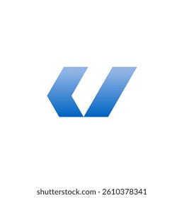 V Logo with Hexagonal Shape Combination