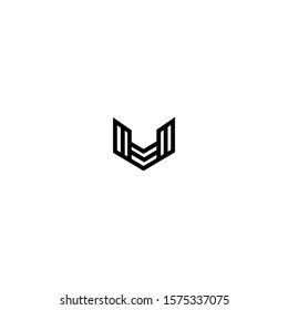 V logo icon design template elements vector