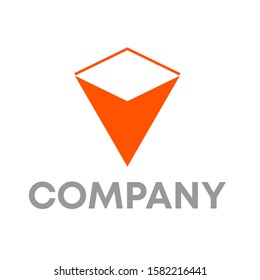 v logo icon design template sign