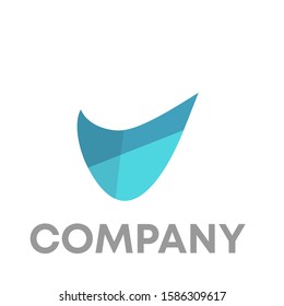 v logo icon design template sign