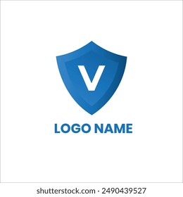 V Logo V Buchstabe Logo.