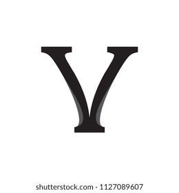 V logo letter design