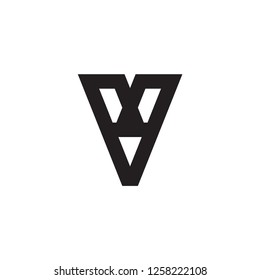 V logo letter design