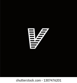 V Logo Letter Speed Designs Template