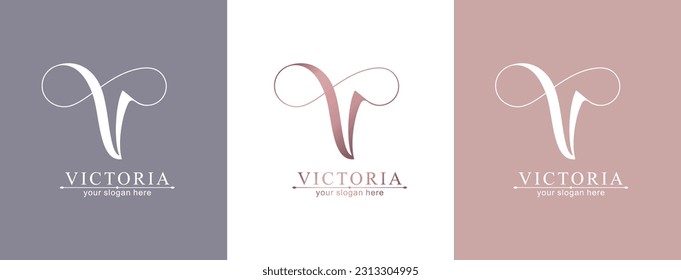 V logo. V letter logo template elements. personal monogram. Vector elegant logo. letter V logo design letter V luxurious