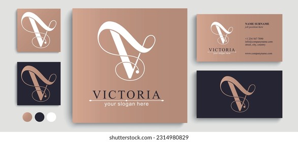 V logo. V letter logo template elements. personal monogram. Vector elegant logo. letter V logo design letter V luxurious