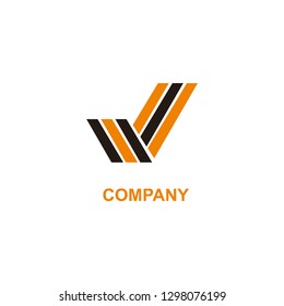V LOGO LETTER VECTOR