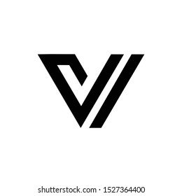 V Logo Letter Vector Illustration
