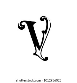 V logo. Letter V logo vector template. Abstract letter logo