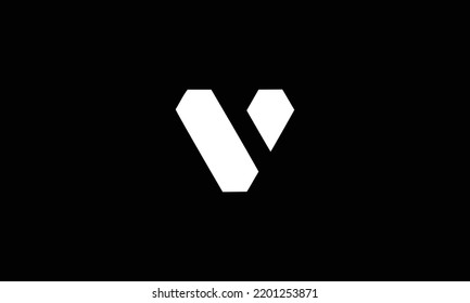 V Logo Monogram Icon Vector Template