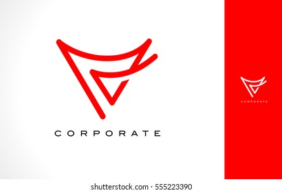 V Logo Monogram Letter V Simple Stock Vector (Royalty Free) 555223348 ...