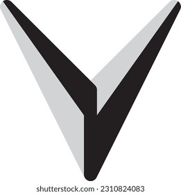 The V logo shows its elegance as a logo for industrial companies