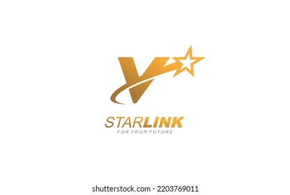 V logo star for branding company. letter template vector illustration for your brand.