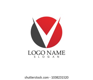 V logo and symbols