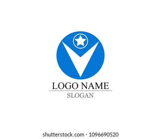 v logo and symbols 