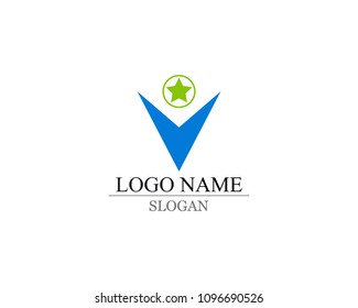 v logo and symbols 
