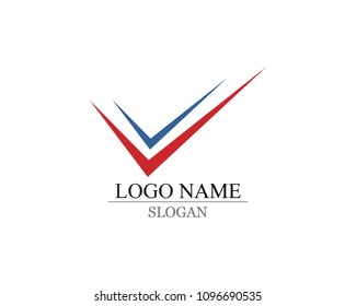 v logo and symbols 