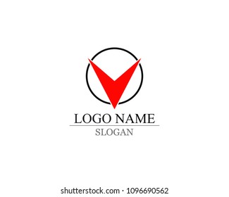 v logo and symbols 