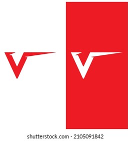 V Logo Template vector eps10
