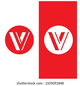 V Logo Template vector eps10