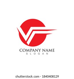 V Logo Template vector icon illustration design