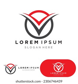 V Logo Template vector icon illustration design