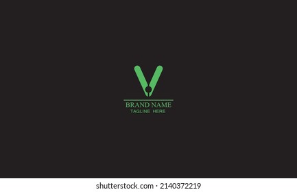 Abstrakte Kunst- und Symbolsymbole des V-Logos