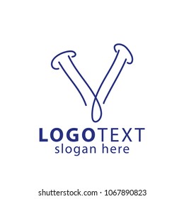 V Logo vector, bone logo