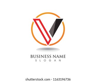 V logo vector business