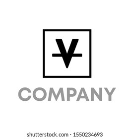 v logo vector design template