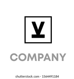 v logo vector design template sign