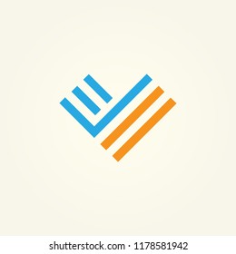 V logo vector, V icon abstract, logo real estate, property icon abstract