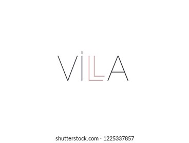 V logo Villa