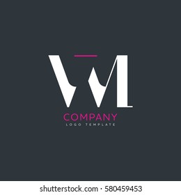 V M Letter Logo Design