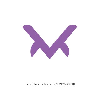 V and M logo design