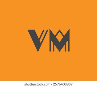 V and M logo design. VM abstract Letters Logo Monogram. This logo design is the process of creating a visual symbol that represents a brand, company, or individual.