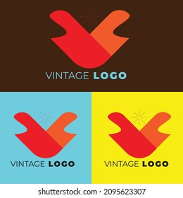 v mark logo design. business industries logo design