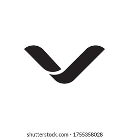 V modern design vector illustration