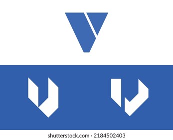 V modern initial letter logo design vector bundle. It will be suitable for which company or brand name start those initial.