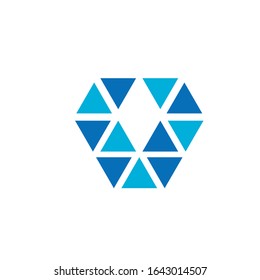 Mosaik Logo-Design-Vektorillustration-Zeichenvorlage