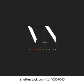 V N letters Joint logo icon vector for business card and corporate identity.
