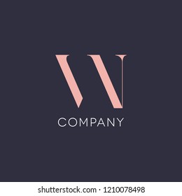 V N logo design