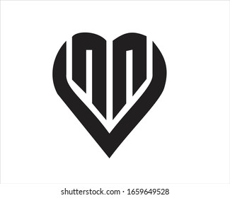 v n & n logo design 