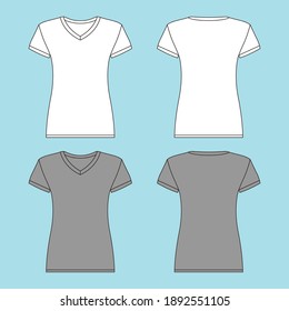 Girl T Shirt Template Images, Stock Photos & Vectors | Shutterstock