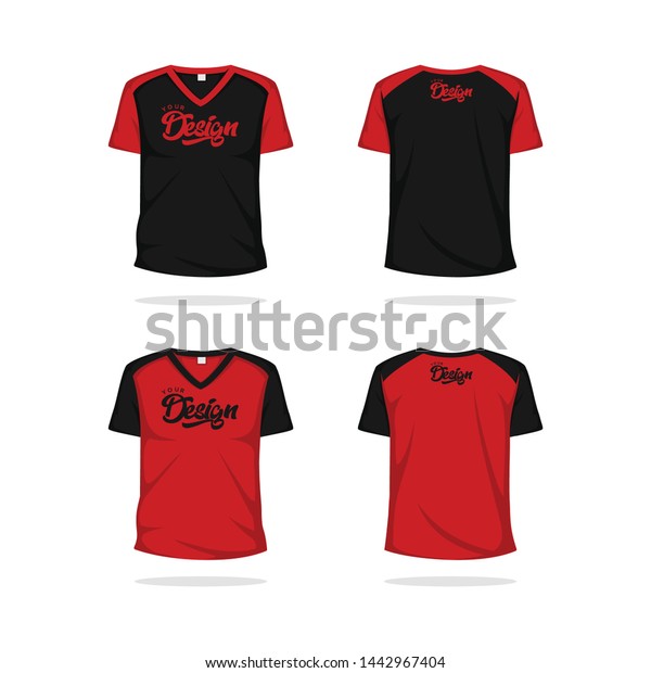 Download Kaos Raglan Template Nasi