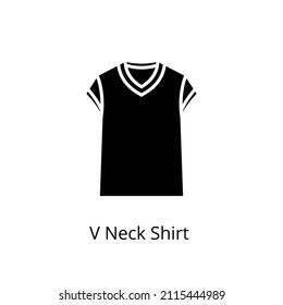v neck shirt icon in vector. Logotype