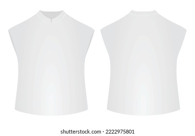 Uniforme de cuello V. ilustración vectorial
