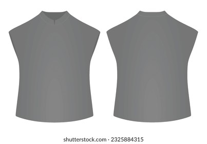 V neck uniform. vector illustration