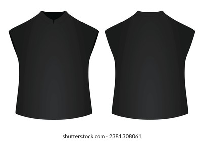 V neck uniform. vector illustration