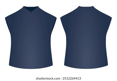 V neck uniform. vector illustration